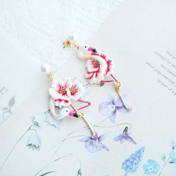 Bill skinner flamingo earrings - Picture 4 of 10